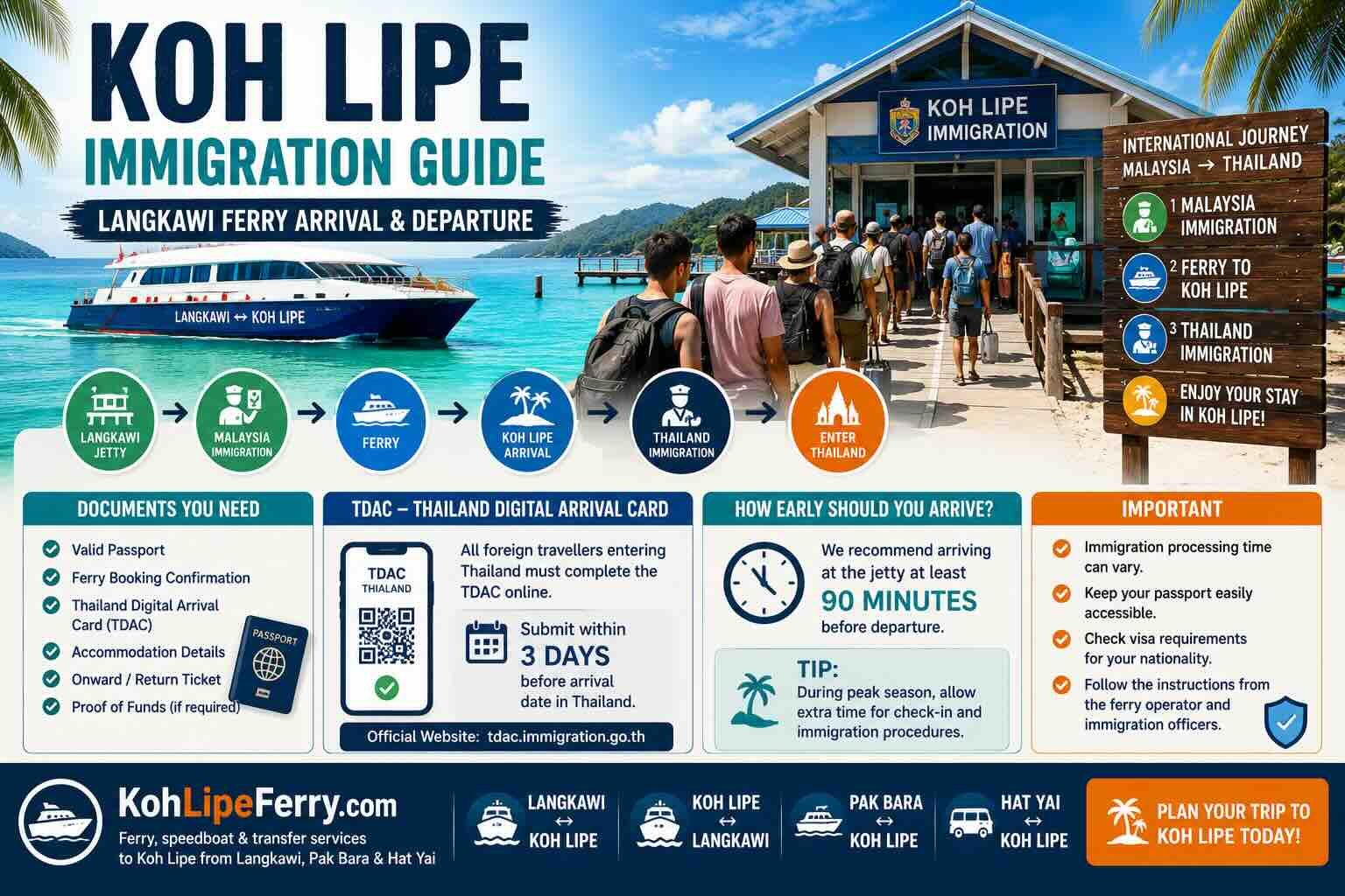 Koh Lipe immigration guide for Langkawi ferry travellers